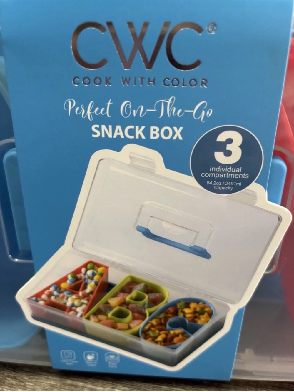 CWC Perfect On-The-Go Snack Box - Blue - Picture 2 of 6